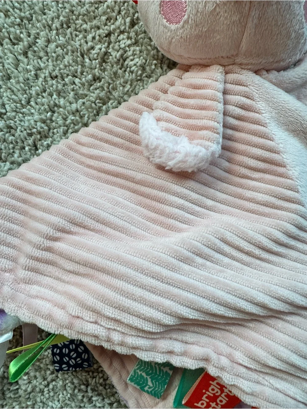 Jellycat Baby Lovey Security Blanket Lot Bunny Koala Flower Pink Green Plush